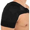 Бандаж для плеча компрессионный фиксатор плечевого сустава Shoulder Support SIBOTE ST-7493-R правый 1шт (Черный)