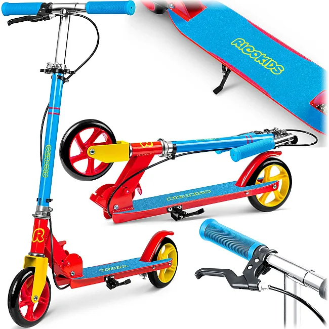 Детский самокат Ricokids Kodi голубовато-красный
