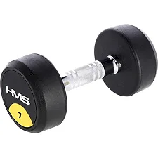 Гантель прорезиненная HMS HG PRO, 7 кг