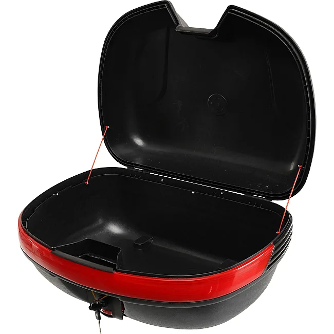 Центральный кофр задний для мотоцикла пластиковый Top Case JUHAO M-999 1шт 43x39x28см (Черный-красный)