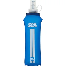 Спортивная бутылка для воды мягкая складная портативная MADWAVE M1393061 (Синий)