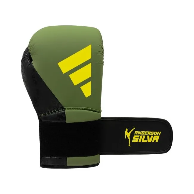 Рукавички для боксу ADIDAS X ANDERSON SILVA 50 | зелений/чорний/жовтий | ADIAS50TG