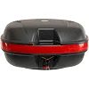 Центральный кофр задний для мотоцикла пластиковый Top Case JUHAO M-999 1шт 43x39x28см (Черный-красный)