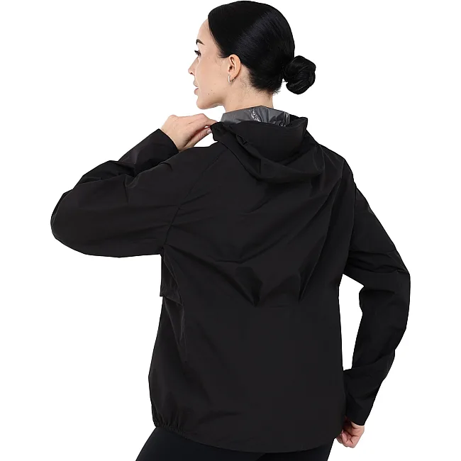 Куртка дождевик с капюшоном женская JOMA R-TRAIL NATURE 902790-100 (Черный)