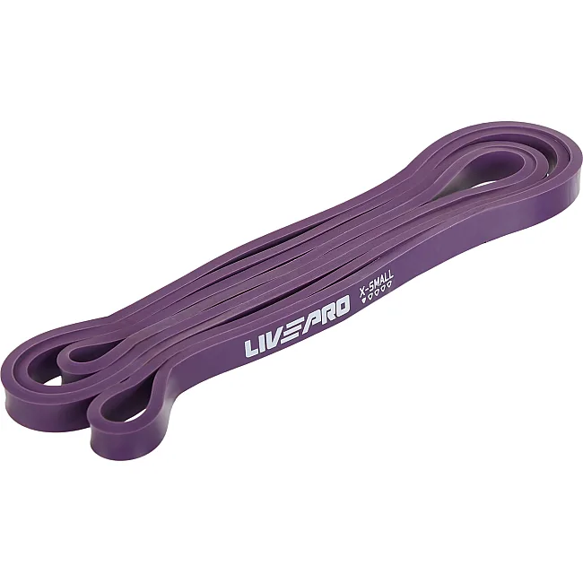 Резина петля для подтягиваний LiveUp SUPER BAND LP8410-XS 7-16кг (Фиолетовый)