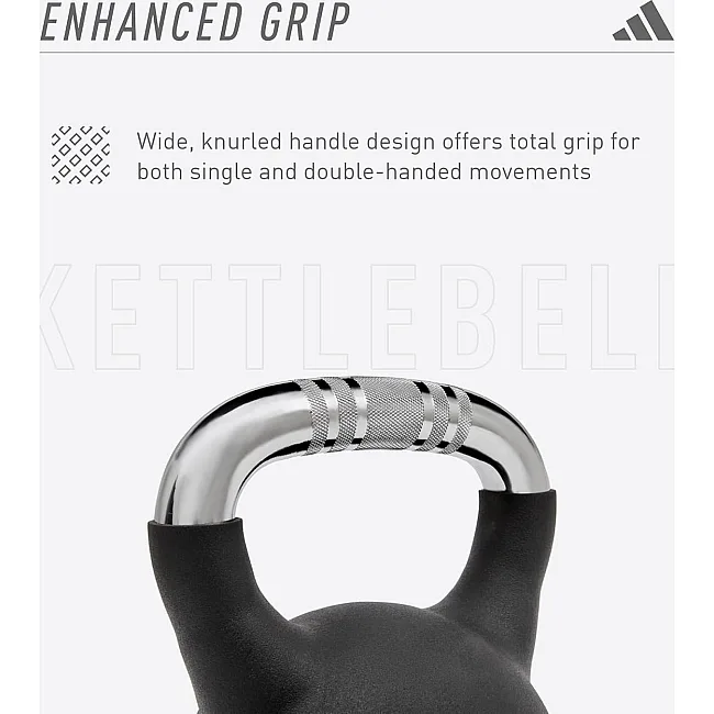 Гиря ADIDAS Kettlebell черный 4 кг