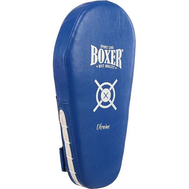 Лапа боксерская прямая тренировочная удлиненная BOXER NEW 2009-N (Синий)