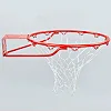 Баскетбольное кольцо с сеткой для щита SPALDING STANDARD 7811SCNR (Красный)