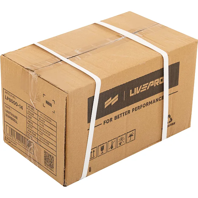 Гантели профессиональные
 с полиуретановым покрытием LiveUp LP8000-14 2шт по 14кг