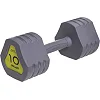 Гантель цельная с полиуретановым покрытием 1штука ZELART TA-2678-10 1шт 10кг