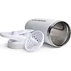 Спортивний шейкер SMARTSHAKE металевий Reforce Stainless Steel 30oz/900ml White
