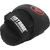 Лапа боксерская изогнутая тренировочная кожа FISTRAGE VL-4149 25х19х9см 2штуки (Черный-красный)