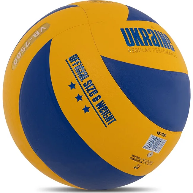 Волейбольный мяч
 UKRAINE VB-7500 №5 PU (Желтый-синий)