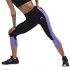 Лосины леггинсы спортивные женские короткие (3/4) UNDER ARMOUR E304 (Черный-серый)