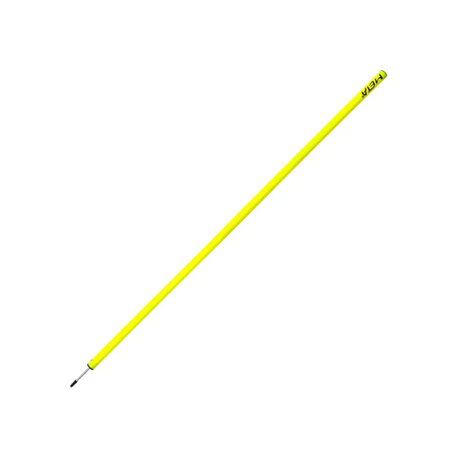 Шест тренировочный с пикой премиум META Premium Slalom Pole Simple Spike желтый 180 см