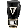 Боксерские перчатки TITLE Boxeo Mexican Leather Quatro Black/White (бинты 4м. в комплекте)