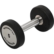 Гантель профессиональная с полиуретановым покрытием TECHNOGYM TG-1834-5 1шт 5кг