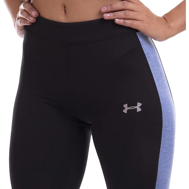 Лосины леггинсы спортивные женские короткие (3/4) UNDER ARMOUR E304 (Черный-серый)