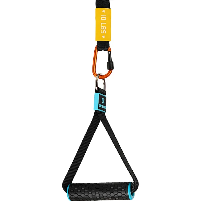 Трубчатый эспандер
 с карабином в защитном рукаве RESISTANCE TUBE LiveUp LP8401-S нагрузка низкая