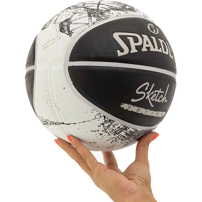Баскетбольний м'яч
 гумовий SPALDING SKETCH 84447Y
 7 (Чорний)