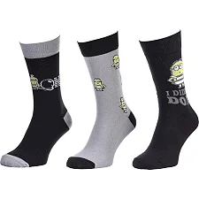 Носки ALL OVER DES MINIONS/MOT MINION/MINION 3P мужские 40-46, арт.93153562-1