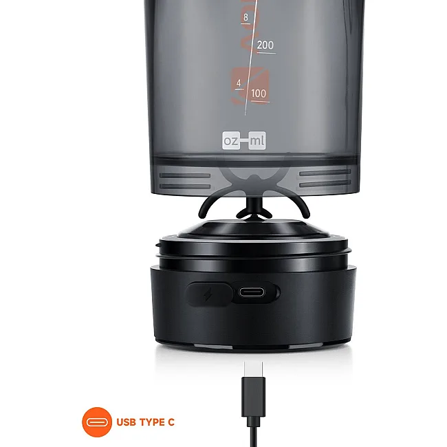 Шейкер спортивный электрический Voltrx Gallium 700 мл. Tritan Orange