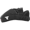 Лапа боксерская изогнутая тренировочная кожа FISTRAGE VL-4149 25х19х9см 2штуки (Черный-красный)