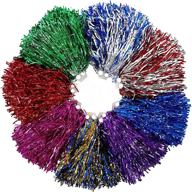 Помпони матові для танців із захватами-кільцями
 SP-SPORT
 Pom-Poms C-0833 2шт (Рожевий)