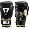 Боксерские перчатки TITLE Boxeo Mexican Leather Quatro Black/White (бинты 4м. в комплекте)