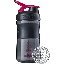 Спортивный шейкер-бутылка BLENDERBOTTLE SportMixer Flip 20oz/590ml Black/Pink