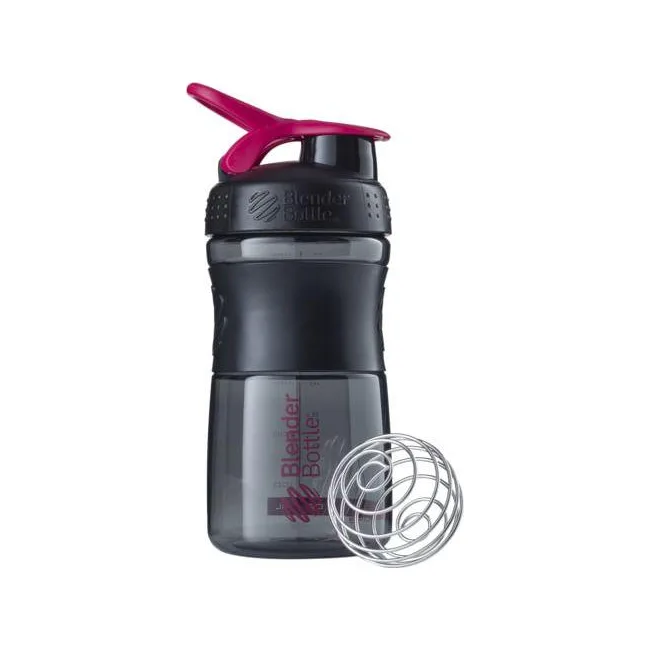 Спортивный шейкер-бутылка BLENDERBOTTLE SportMixer Flip 20oz/590ml Black/Pink