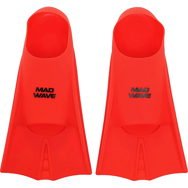 Короткие ласты для тренировок MADWAVE FLIPPERS M074302 30-43 (Красный)