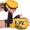 Перчатки Крабы спаринговые для MMA TRUE THAI UFC BO-0487 (Желтый)