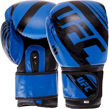 Перчатки для бокса кожаные RUSH UFC BO-0574 (Синий)
