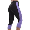 Лосины леггинсы спортивные женские короткие (3/4) UNDER ARMOUR E304 (Черный-серый)
