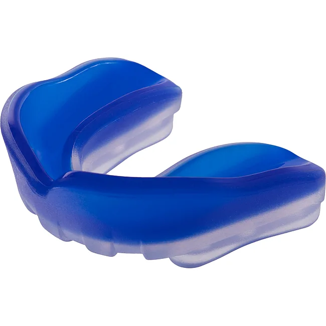 Капа для бокса двухслойная ZELART BO-0069-L (Прозрачный-синий)