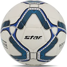 Футбольний м'яч SOFTEK STAR SPOTLIGHT SB4085C №5 PU (Білий-синій)