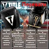 Боксерские перчатки TITLE Boxeo Mexican Leather Quatro Black/White (бинты 4м. в комплекте)