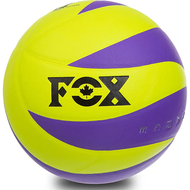 Волейбольный мяч FOX SD-V8007 №5 PU (Лимонный-фиолетовый)