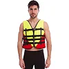 Спасательный жилет SP-SPORT PL-3548-110-130 см на вес-110-130 см кг (Красный-желтый)