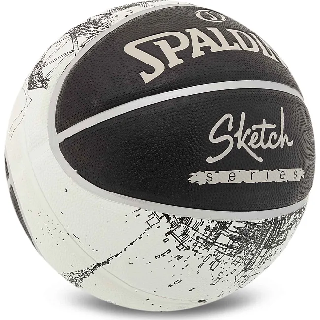 Баскетбольний м'яч
 гумовий SPALDING SKETCH 84447Y
 7 (Чорний)