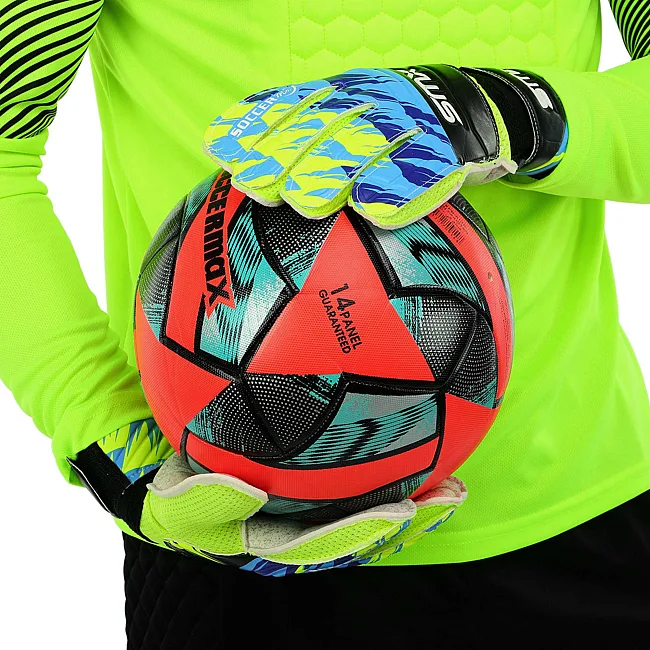Вратарские перчатки
 SOCCERMAX FB-4228 (Синий-желтый)