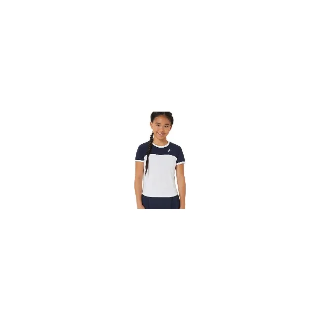 Детская футболка Asics GIRLS TENNIS SS TOP white/navy