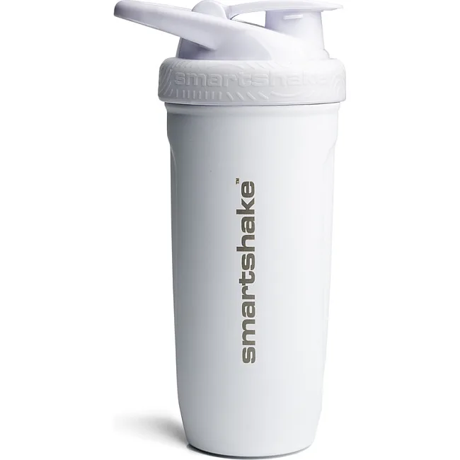 Спортивний шейкер SMARTSHAKE металевий Reforce Stainless Steel 30oz/900ml White