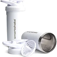 Спортивний шейкер SMARTSHAKE металевий Reforce Stainless Steel 30oz/900ml White