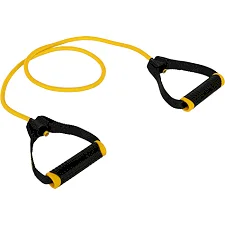 Трубчатый эспандер с ручками 10LB LiveUp LP8405-L 120см нагрузка 4,5кг (Желтый)