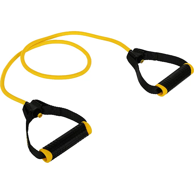 Трубчатый эспандер
 с ручками 10LB LiveUp LP8405-L 120см нагрузка 4,5кг (Желтый)