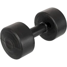 Гантель для фитнеса с PE покрытием ZELART TA-4759-5 1шт 5кг (Черный)