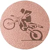 Жетон-наклейка на медаль
 на медаль або кубок ø25мм SP-SPORT
 Мотогонки 25-0035 (Золотий)
