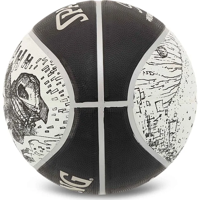 Баскетбольний м'яч
 гумовий SPALDING SKETCH 84447Y
 7 (Чорний)